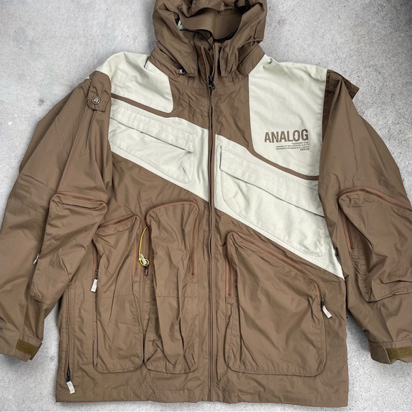Analog Burton 2000s VNTG MP3 Headphones Music - multipocket snow jacket - XL - Picture 2 of 12
